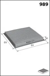 Filter, cabin air (ELR7159)