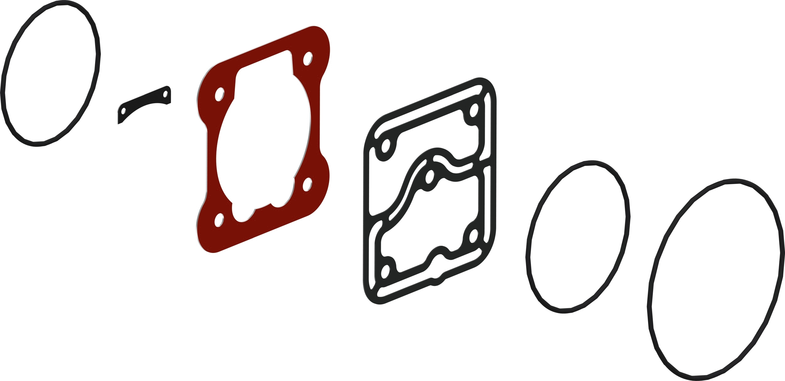 Repair kit, air compressor (4111530002)