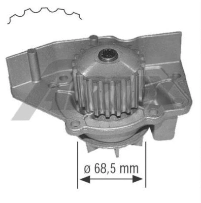 Water Pump, engine cooling (1361)