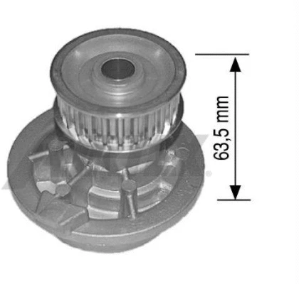 Water Pump, engine cooling (1448)
