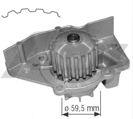 Water Pump, engine cooling (1564)