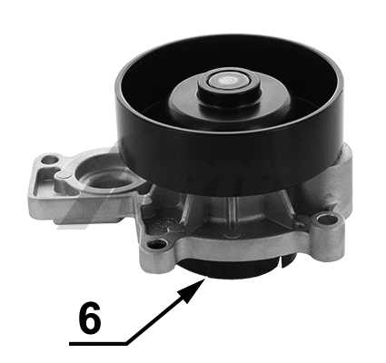 Water Pump, engine cooling (2077)