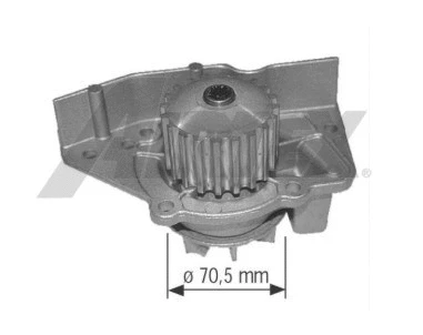 Water Pump, engine cooling (1579)