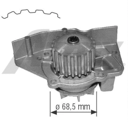 Water Pump, engine cooling (1563)