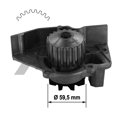 Water Pump, engine cooling (1359)