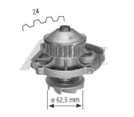 Water Pump, engine cooling (1616)