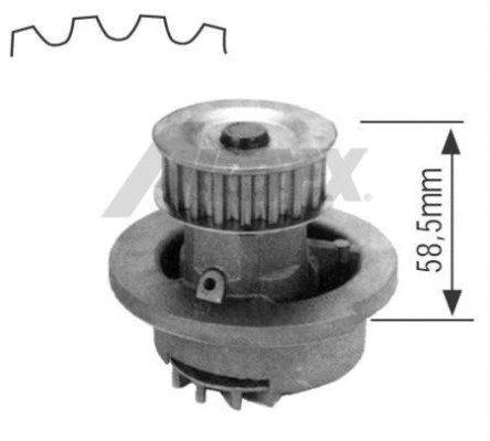 Water Pump, engine cooling (1164)