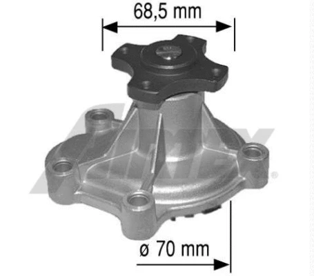 Water Pump, engine cooling (1391)