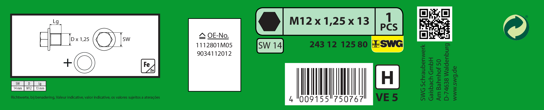 Screw Plug, oil sump