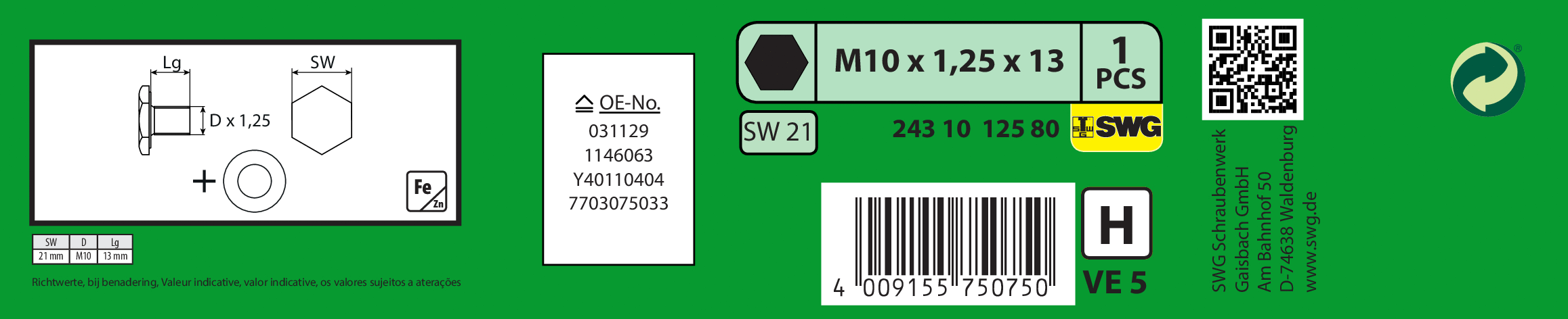 Screw Plug, oil sump