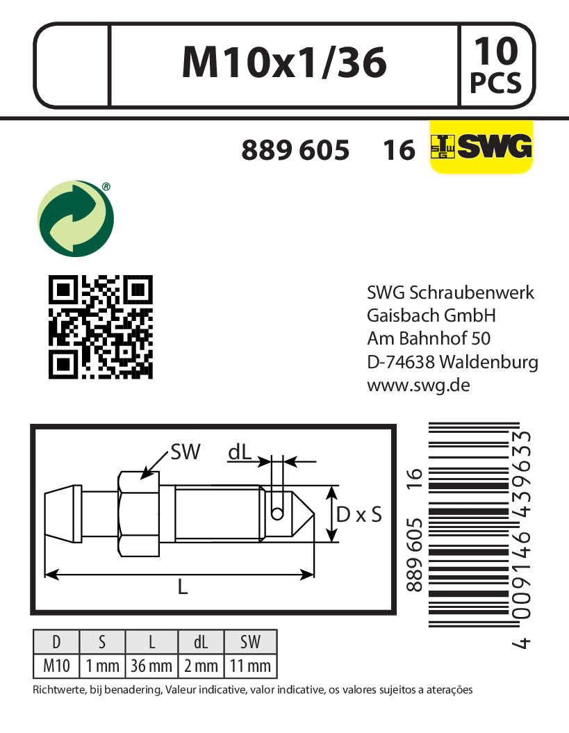 Bleeder Screw/Valve, wheel brake cylinder