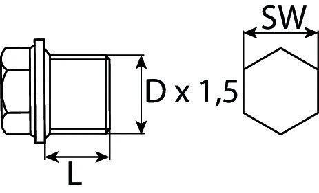 Screw Plug, oil sump