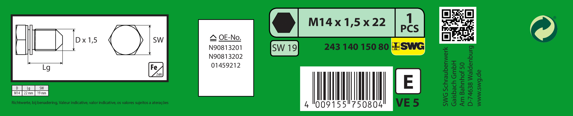 Screw Plug, oil sump