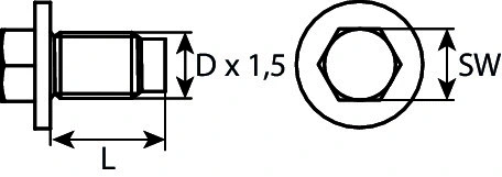 Screw Plug, oil sump