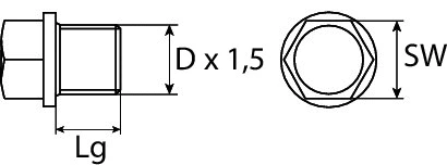 Screw Plug, oil sump