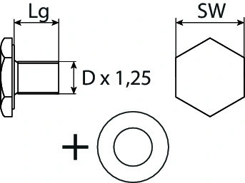 Screw Plug, oil sump