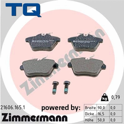Brake Pad Set, disc brake (TQ-BP0237)
