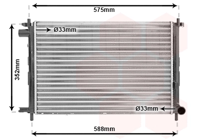 Radiator, engine cooling (TQ-18002224)