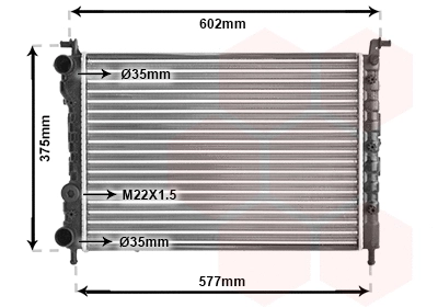 Radiator, engine cooling (TQ-17002224)