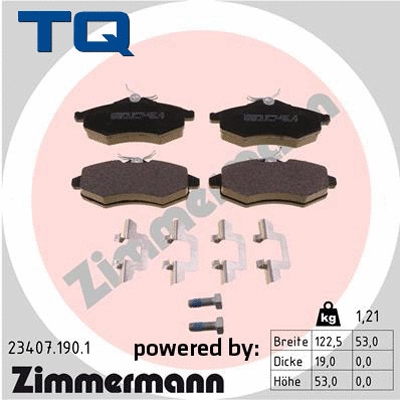 Brake Pad Set, disc brake (TQ-BP0054)