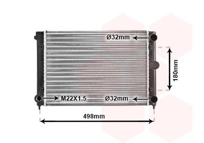 Radiator, engine cooling (TQ-58002070)