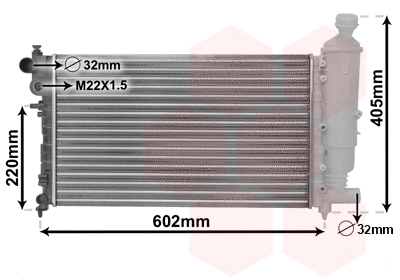 Radiator, engine cooling (TQ-40002216)