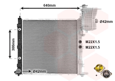 Radiator, engine cooling (TQ-30002243)