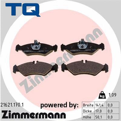 Brake Pad Set, disc brake (TQ-BP0238)
