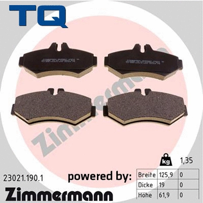 Brake Pad Set, disc brake (TQ-BP0353)
