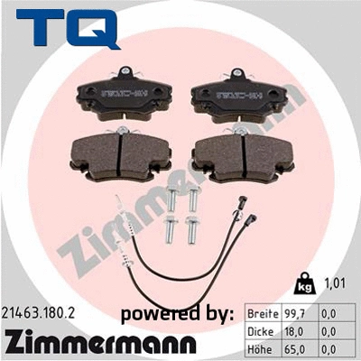 Brake Pad Set, disc brake (TQ-BP0018)