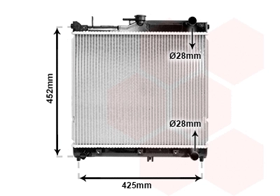 Radiator, engine cooling (TQ-52002055)