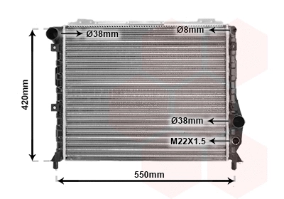 Radiator, engine cooling (TQ-01002035)