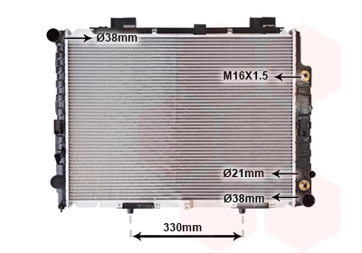 Radiator, engine cooling (TQ-30002283)