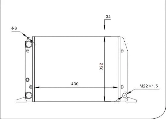 Radiator, engine cooling (TQ-03002028)