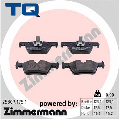 Brake Pad Set, disc brake (TQ-BP0963)