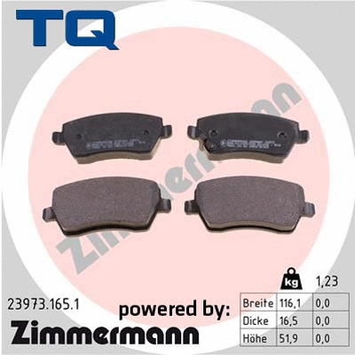 Brake Pad Set, disc brake (TQ-BP0643)