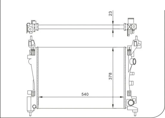 Radiator, engine cooling (TQ-YMLR370)