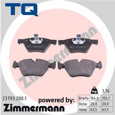 Brake Pad Set, disc brake (TQ-BP0580)