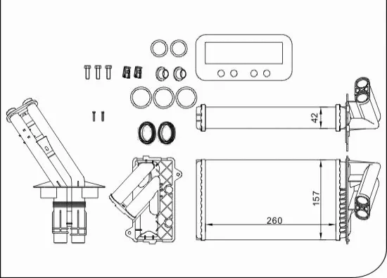 Heat Exchanger, interior heating (TQ-YMLH218)