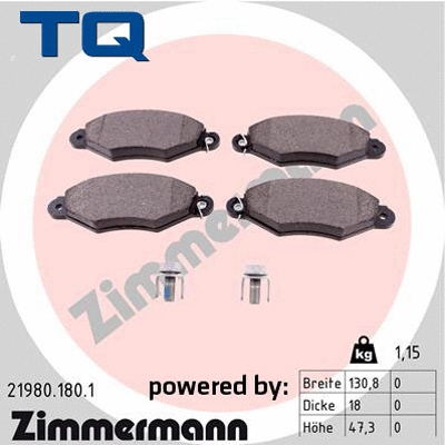 Brake Pad Set, disc brake (TQ-BP0032)