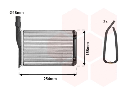 Heat Exchanger, interior heating (TQ-43006087)