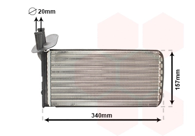 Heat Exchanger, interior heating (TQ-58006097)