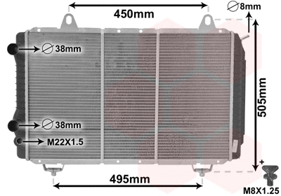 Radiator, engine cooling (TQ-40002112)