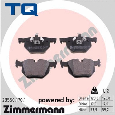 Brake Pad Set, disc brake (TQ-BP0501)