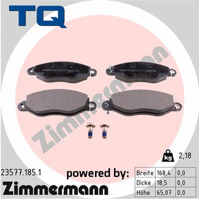 Brake Pad Set, disc brake (TQ-BP0514)