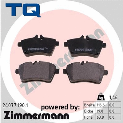Brake Pad Set, disc brake (TQ-BP0677)