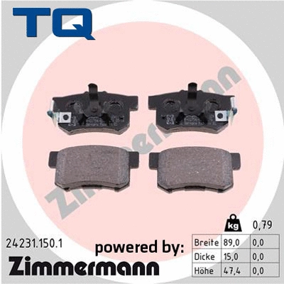 Brake Pad Set, disc brake (TQ-BP0722)
