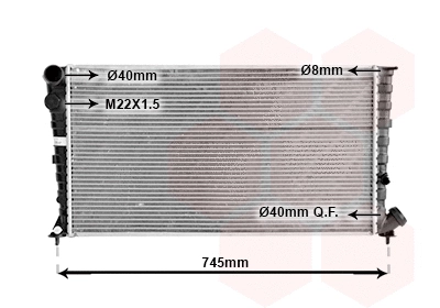 Radiator, engine cooling (TQ-09002142)
