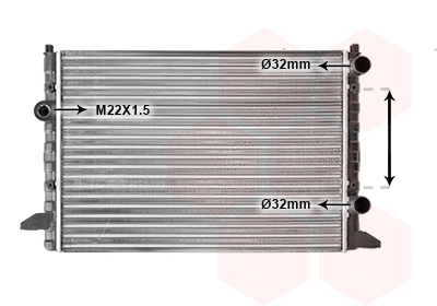 Radiator, engine cooling (TQ-58002120)