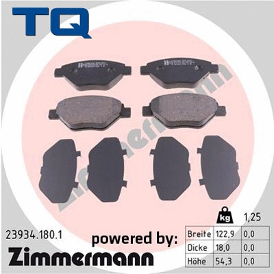Brake Pad Set, disc brake (TQ-BP0629)